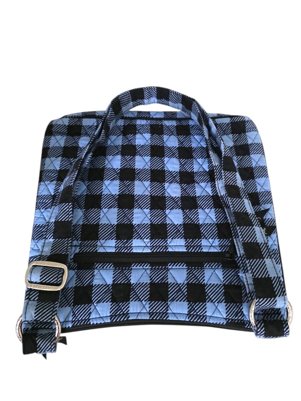 Vera Bradley Blue Buffalo Check Quilted Crossbody Shoulder Bag Lightweight NWOT - Picture 9 of 16
